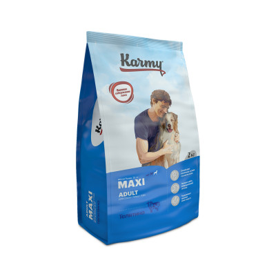 Karmy Maxi Adult сухой корм для собак крупных пород (Телятина, 2 кг.)