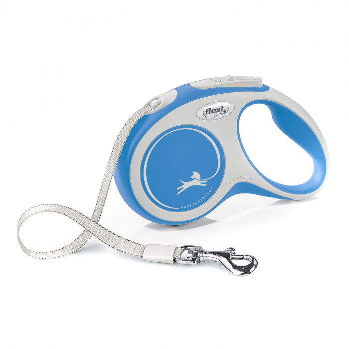 Flexi рулетка New Line Comfort S до 15 кг (5 м лента) (Синий)