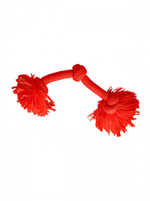 Playology Dri-Tech Rope жевательный канат с ароматом говядины (23 см., Красный)
