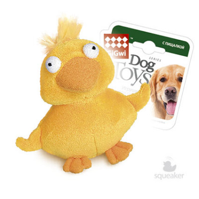 GiGwi Dog Toys игрушка для собак утка с пищалкой (11 см.)