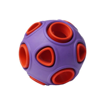HOMEPET silver series игрушка для собак мяч двухцветный (7,5 см., Фиолетовый)