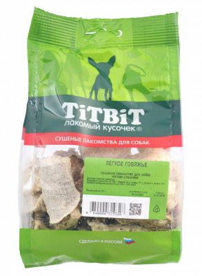 TiTBiT легкое говяжье для собак - мягкая упаковка 8013 (21 г.)
