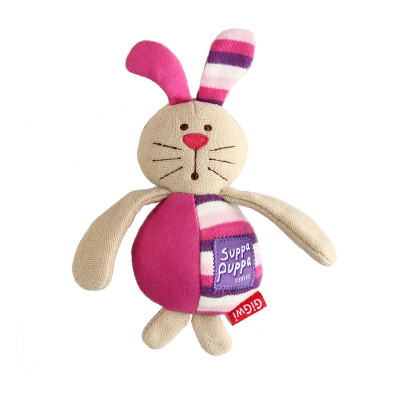 GiGwi Suppa Puppa игрушка для маленьких собак зайка с пищалкой (15 см.)