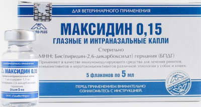 Максидин капли глазные и интраназальные (1 ампула)