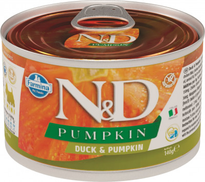 Farmina N&amp;D Dog Pumpkin Adult Mini консервы для взрослых собак мелких пород (Утка и тыква, 140 г.)
