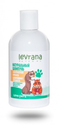 Levrana Love pets Натуральный шампунь для грызунов, хорьков, декоративных кроликов (300 мл.)