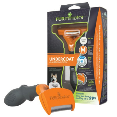 Щетка-триммер Furminator Short Hair для короткошерстных собак 7 см