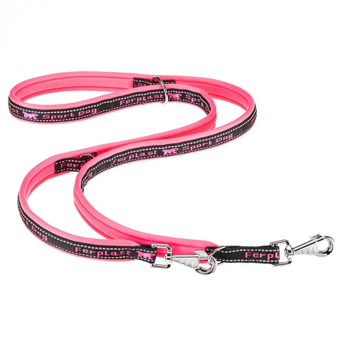 Ferplast поводок-перестежка нейлоновый Sport Dog (20 мм. х 200 см., Розовый)