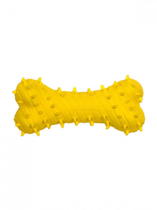Playology Puppy Teething Bone дентальная жевательная косточка с ароматом курицы (Желтый)