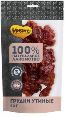 Мнямс лакомство для собак "Грудки утиные" (50 г.)