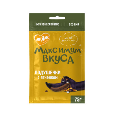 Мнямс максимум вкуса подушечки для собак (Ягненок, 75 г.)
