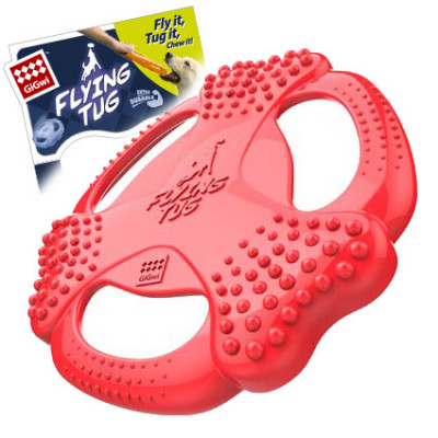 GiGwi Flying Tug игрушка для собак фрисби (25 см., Красный)