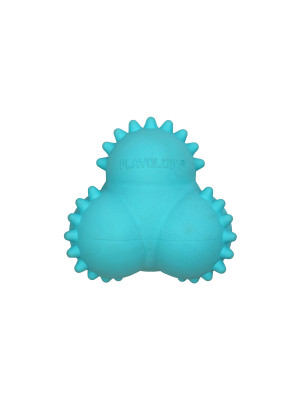 Playology Squeaky Bounce Ball жевательный тройной мяч с ароматом арахиса (Голубой)